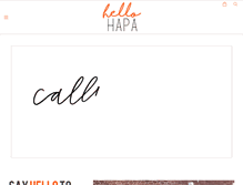 Tablet Screenshot of hellohapa.com